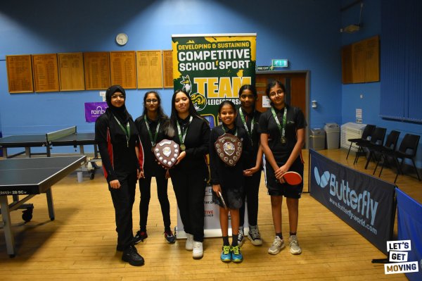 Active Rutland — Team Leicestershire: U13 & U16 Girls Table Tennis Finals